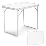 Sulankstomas turistinis stalas ModernHome, 80x60 cm, baltas