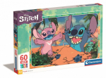 Dėlionė maxi SuperKolor Disney Stitch Clementoni, 60 d.