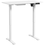 "Vinsetto" Reguliuojamo auk&scaron;čio ra&scaron;omasis stalas "Electric" 120 x 60 cm Kompiuterio stalas su 3 atminties valdikliais, Ergonomi&scaron;kas sėdimasis stalas su apsauga nuo susidūrimo, 2 kabliukai, baltas