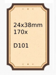 .NIIMBOT Etiketės Lipdukai D101 24*38mm 170vnt.