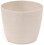 Plastikinio korpuso vazonas baltas 19 cm Magnolija Jumper