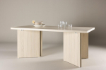 Valgomojo stalas Bassholmen 180x90x75 cm, natūralus