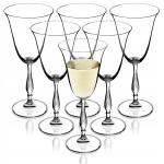 Taurių rinkinys, 6 vnt., Baltojo raudonojo vyno taurių rinkinys i&scaron; 6 stiklinių, 250 ml