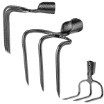 Trijų dantų kaplis, skirtas trę&scaron;ti mė&scaron;lu Nemontuojamas &scaron;akių kastuvas be rankenos