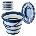 Kibiras 10L sulankstomas silikoninis universalus kibiras žvejybai