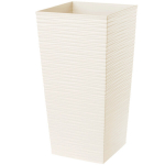 Gėlių vazonas Gėlių vazonas su įdėtu dangteliu gėlių stovas auk&scaron;tas sodo kremas 19x36 cm