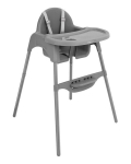 Maitinimo kėdutė KikkaBoo Jammy 2in1, Grey