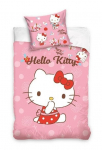 Vaiki&scaron;kas patalynės komplektas Hello Kitty 100x135, 2 dalių