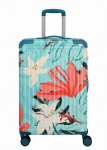 Vidutinis dėklas 68cm M Cruise Turquoise Lilies Print Travelite, Vidutinis dėklas 68cm M Cruise Turquoise Lilies Print Travelite