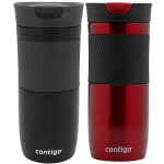 "Contigo Byron" 470 ml talpos termo puodelių rinkinys - raudona + matinė juoda