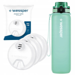 Wessper 0,5 l filtruotas buteliukas vaikams į mokyklą + 3 vandens filtrai