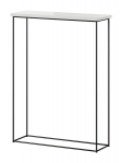Stalas-konsolė ADRK Furniture Sili, juodas/baltas
