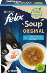 Felix Soup Original su žuvimi, 6x48 g