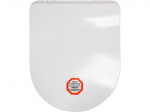 WC dangtis FALA SUPER SLIM i&scaron; DUROPLAST, mink&scaron;tas uždarymas su vieno mygtuko atrakintu.