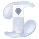 SEMILAC vir&scaron;utinis lakas ir klasikinis nagų lakas 2in1 BLUE HOLO GLAZED 7ml