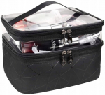 Moterų Kelionių Kosmetikos Organizatorius Vanity Case Black J1