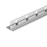 Stiklo nuleidžiamasis turėklas kairėje 170 cm inox