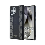 DKNY odinis langelėmis margintas MagSafe&ldquo; dėklas Samsung Galaxy S24 Ultra&ldquo; &ndash; juodas