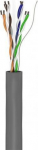 Cat6 U/utp 4x2xawg24/7 pilkas 100m tinklo kabelis