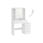 Kosmetinis staliukas, VASAGLE, 40x97,5 cm, Balta