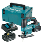 Makita Djv184rfj Akumuliatorinė dėlionė 18v Lxt 135mm su 2x3ah baterijomis