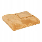 Flanelinė pledas Zoa, 125x150 cm, garstyčių spalvos