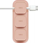 Uniq Pod Mag magnetinis kabelių organizatorius su baze, rožinis