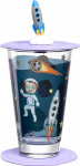 Leonardo stiklinė su dangteliu 300ml "kosmosas"