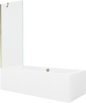 Vonia Mexen Cube su apdaila ir stiklo sienele, 170x80 cm + 70 cm