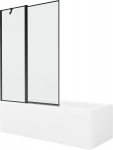 Vonia Mexen Cubik su apdaila ir stiklo sienele, 170x70 cm + 120 cm