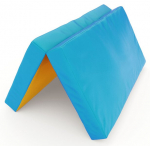 Sulankstomas gimnastikos čiužinys SANRO 100x100x10 cm mėlynai-geltonas, -