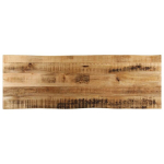 Stalvir&scaron;is, 120x40x2,5cm, mango masyvas, su gyvu kra&scaron;tu