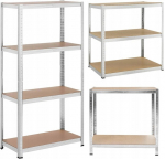 Springos metalinis sandėliavimo stelažas 174x80x40 cm &ndash; ypač tvirtas atviras stelažas namams ir darbo vietai