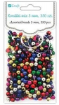 Metaliniai karoliukai dekoravimui, 5mm, 40g, spalvų mi&scaron;inys
