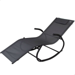 Chaise longue - Aktive - Juoda - 172 x 75 x 53 cm - Sodo baldai - 1 asmuo