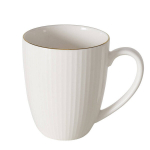 Porcelianinis puodelis KELLY, baltas, 400 ml