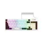 Aqirys Adara mechaninė klaviatūra, balta/juoda, Rgb