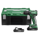 HiKOKI akumuliatorinis suktuvas-gręžtuvas DS18DD WRZ, 18V, 2x2Ah, 55Nm, 2 pavaros, dėklas