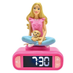 Žadintuvas su naktine lempute ir Barbie garsais