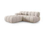 Modulinė sofa Micadoni Bellis, 282x94x64 cm, balta