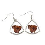 Bordo dogas (Dogue de Bordeaux) geometrinis auskaras Art-Dog, XS