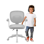 Vaiki&scaron;ka ergonominė kėdė Mark Adler Junior 3.0 Grey, 80&ndash;155 cm, su porankiais, pasukama