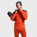 Vyri&scaron;kų merino vilnos termo apatinių komplektas Halti Hossa M Merino Set, oranžinė, L