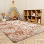 Kvadratinis mink&scaron;tas kilimas vaikų kambariui, 200 * 200 cm / 78,74 * 78,74 colių