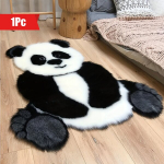 Pliu&scaron;inis panda kilimėlis 95x120cm vaikų kambariui.