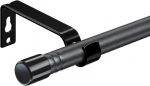 Harrms užuolaidų strypas, matinė juoda, 16 mm, 76-198 cm