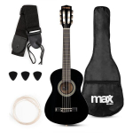 Gitaros rinkinys SoloArt Junior 1/4 Classic Guitar Pack Black
