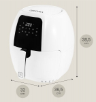 Kar&scaron;to oro gruzdintuvė ZEEGMA ZE-KNAPPER GRAND WHITE 7,7 L 1800W