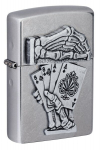 Žiebtuvėlis Zippo 49536 Dead Mans Hand Emblem Design