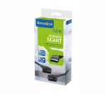 2x Euro Scart kabelis Reinston Euro - Euro 1,2 metro juodas